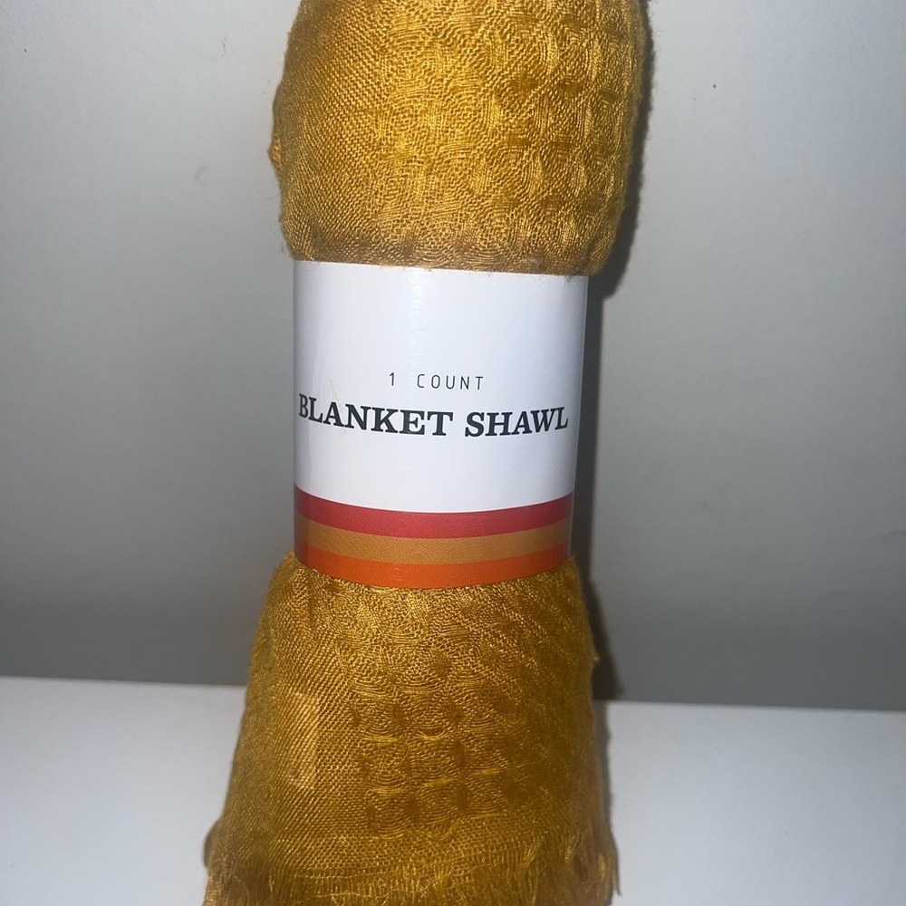 Golden Blanket Shawl